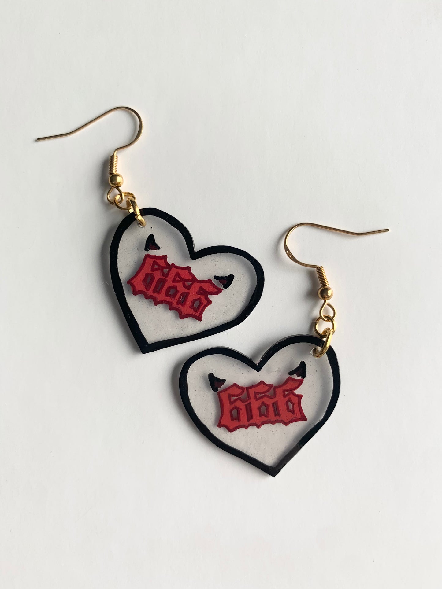Number earrings