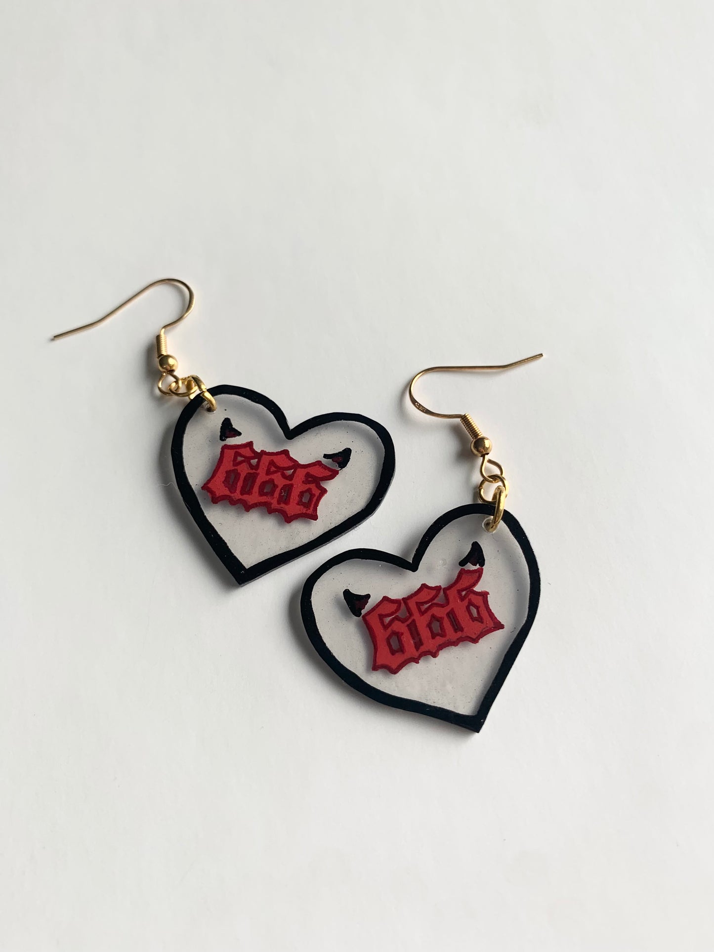 Number earrings