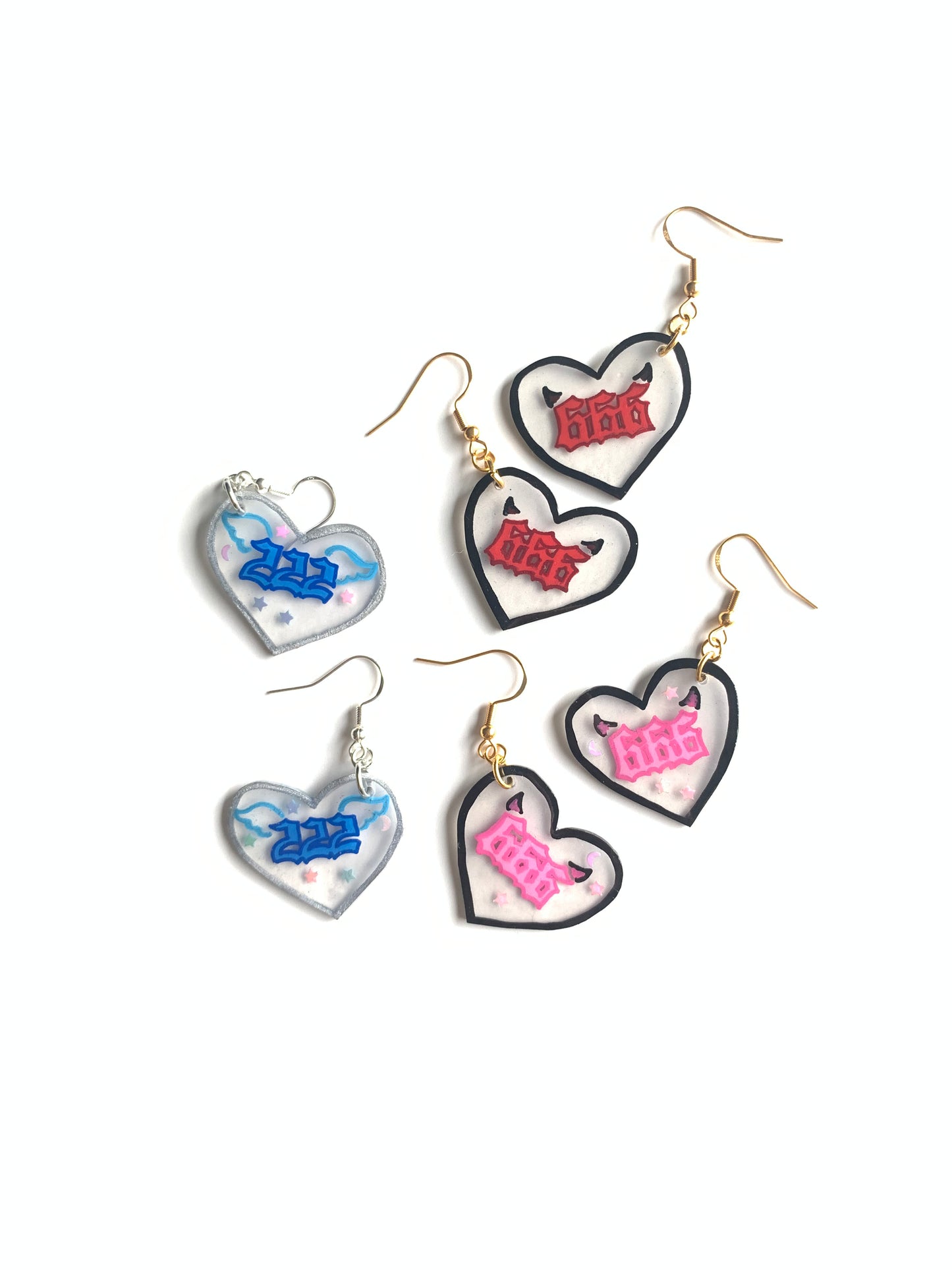 Number earrings