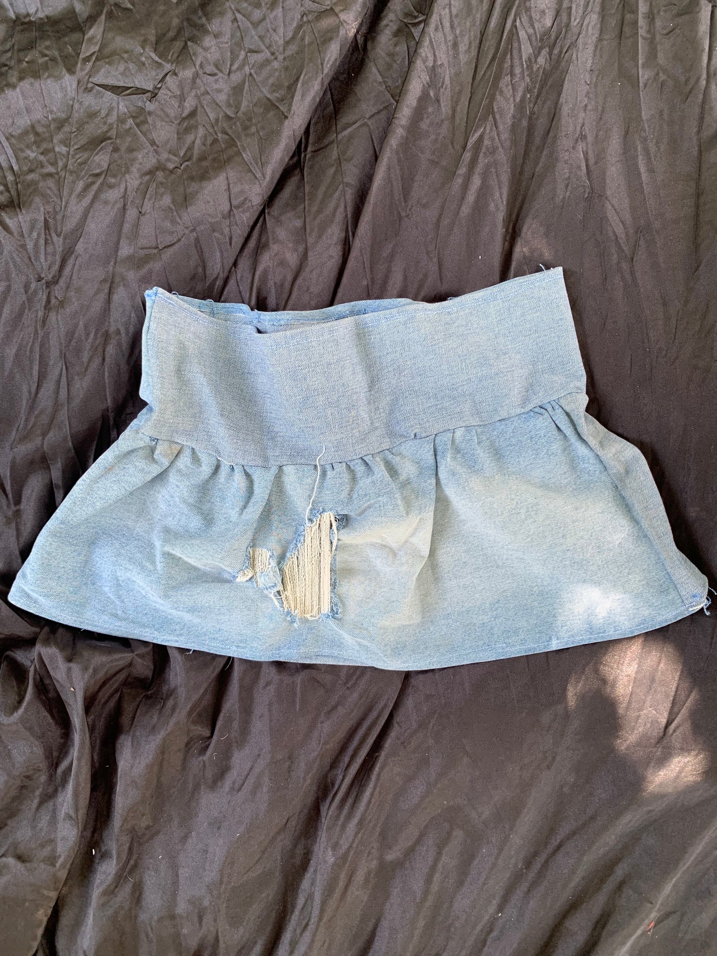 Jean Babydoll tube top