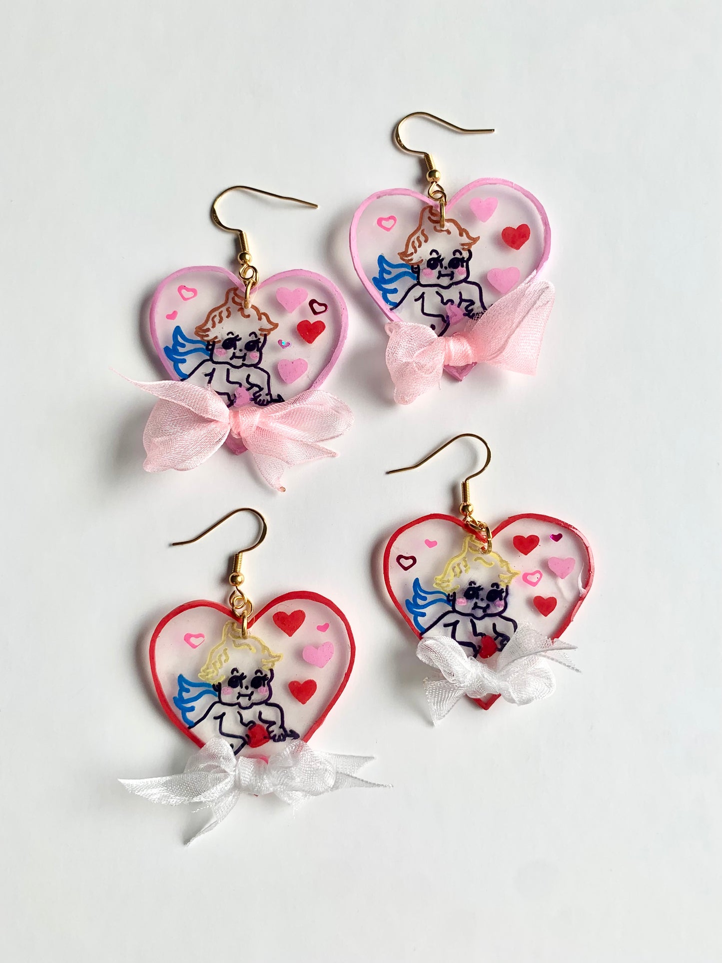 Cherub baby earrings