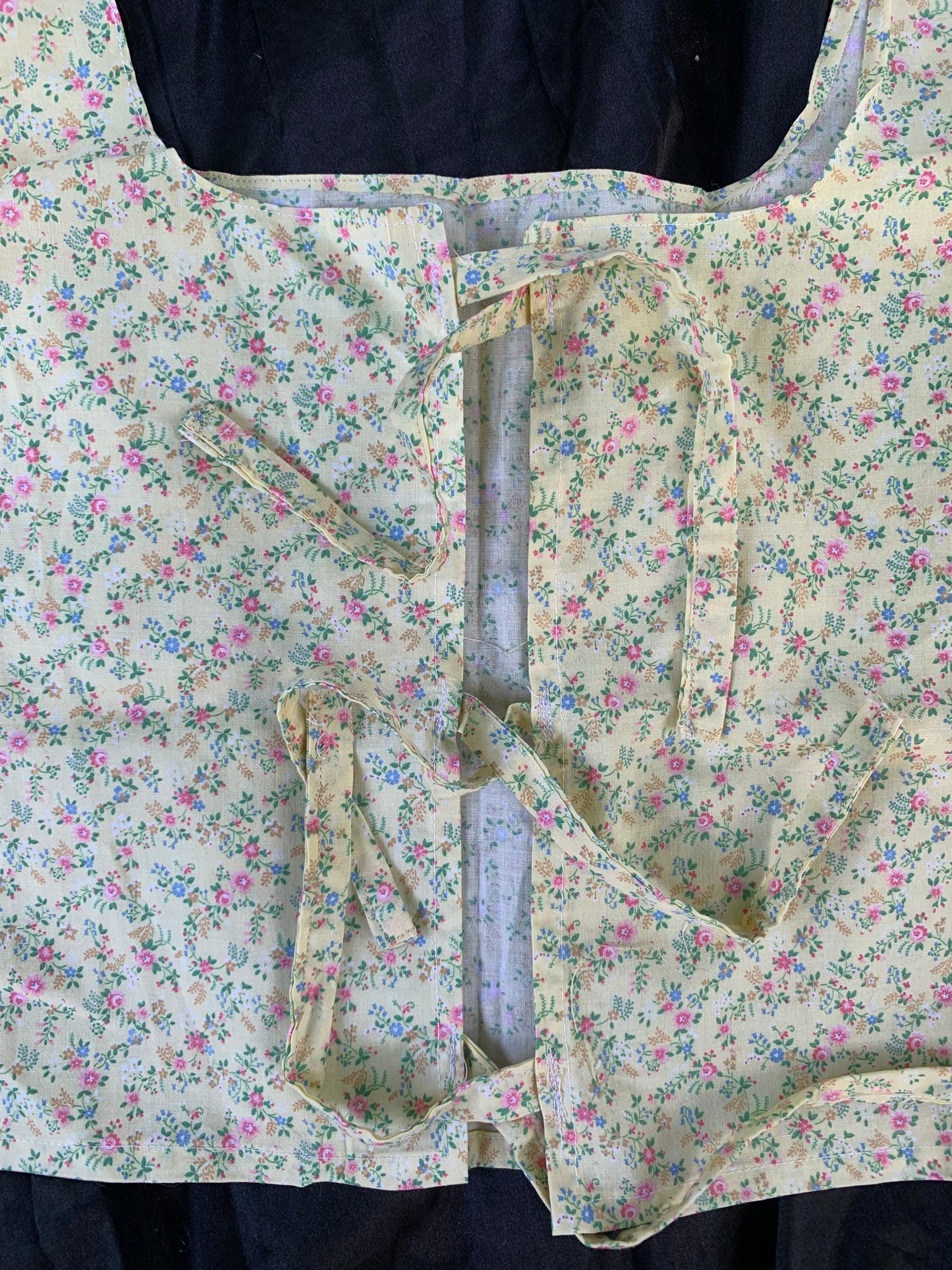 Yellow floral tie top