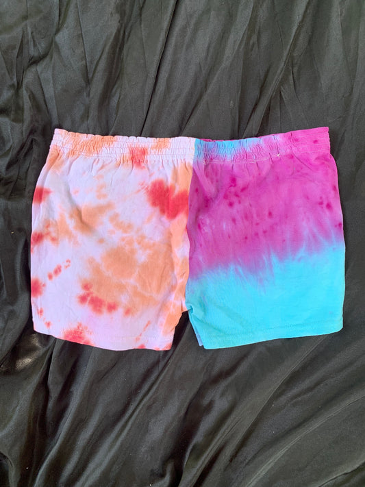 Tie dye shorts