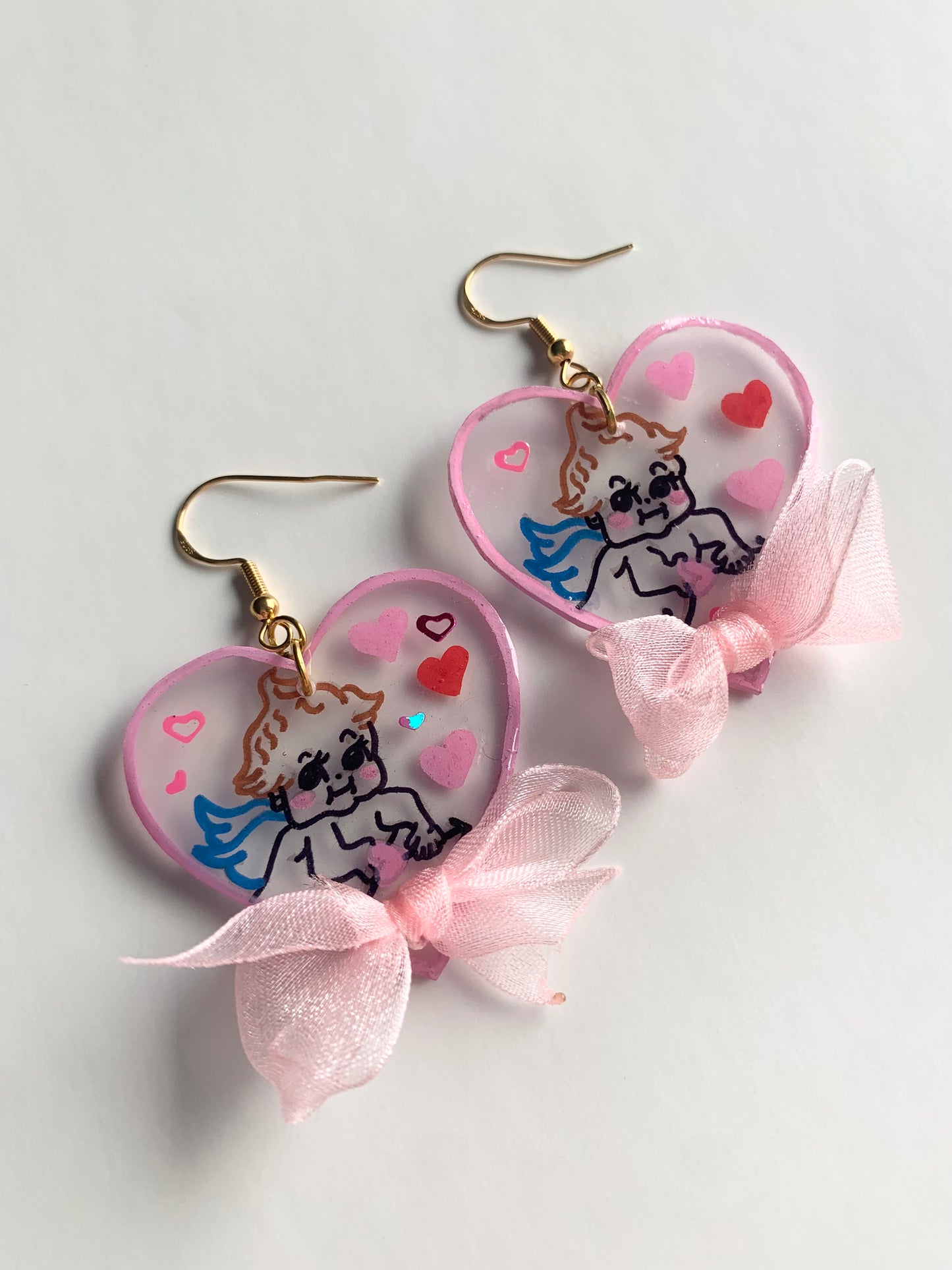 Cherub baby earrings