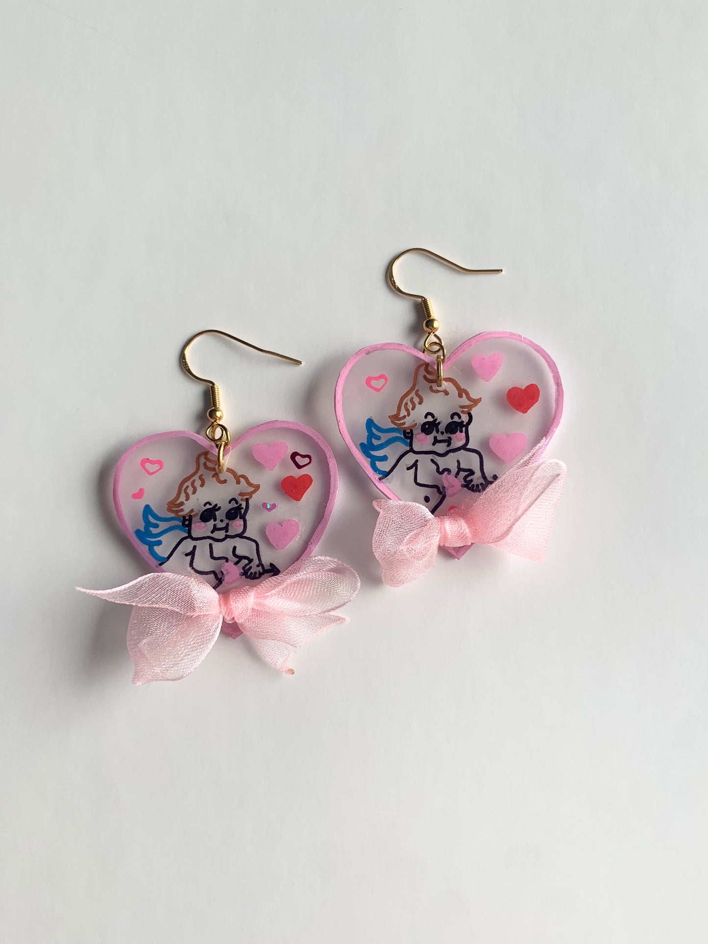 Cherub baby earrings