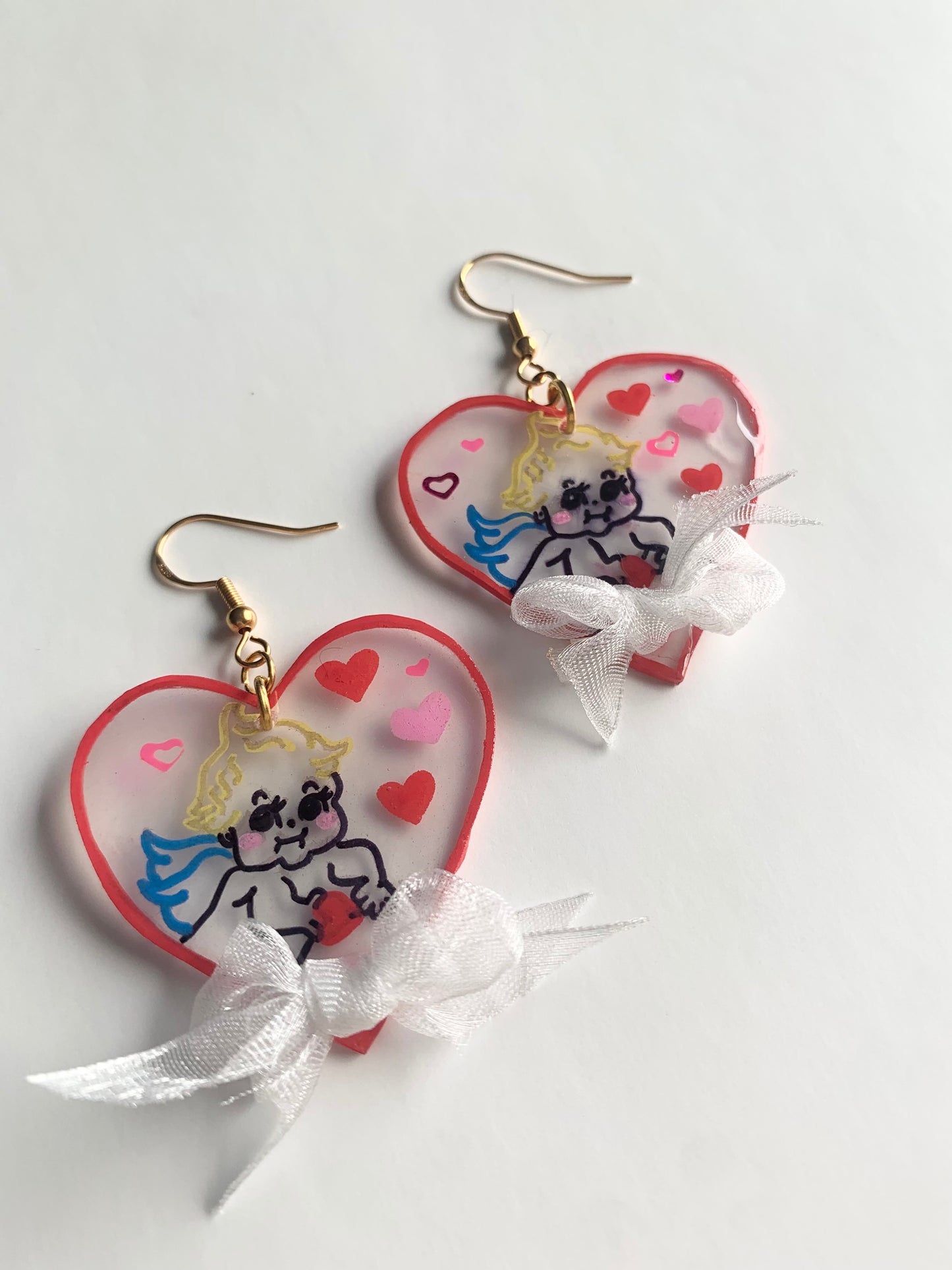 Cherub baby earrings