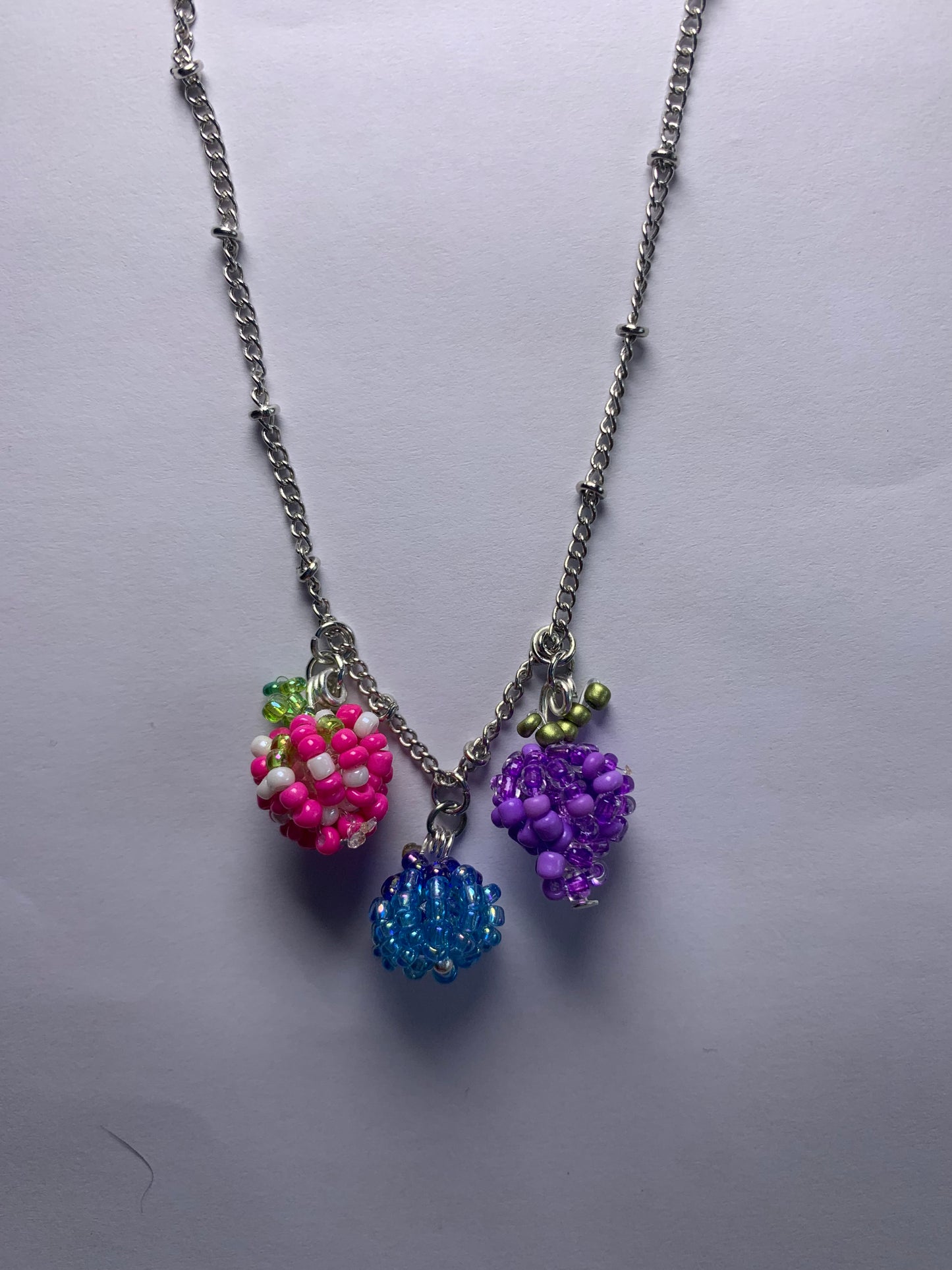 Beaded fruit charms